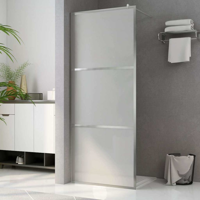 vidaXL Διαχωριστικό Ντουζιέρας 100 x 195 εκ. Αμμοβολισμένο Γυαλί ESG