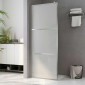 vidaXL Διαχωριστικό Ντουζιέρας 140 x 195 εκ. Αμμοβολισμένο Γυαλί ESG