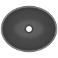 vidaXL Νιπτήρας Πολυτελής Οβάλ Σκούρο Γκρι Ματ 40 x 33 εκ. Κεραμικός