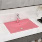 vidaXL Νιπτήρας με Οπή Βρύσης Ροζ Ματ 60 x 46 εκ. Κεραμικός