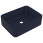 vidaXL Νιπτήρας Πολυτελής Σκούρο Μπλε Ματ 41 x 30 x 12 εκ. Κεραμικός
