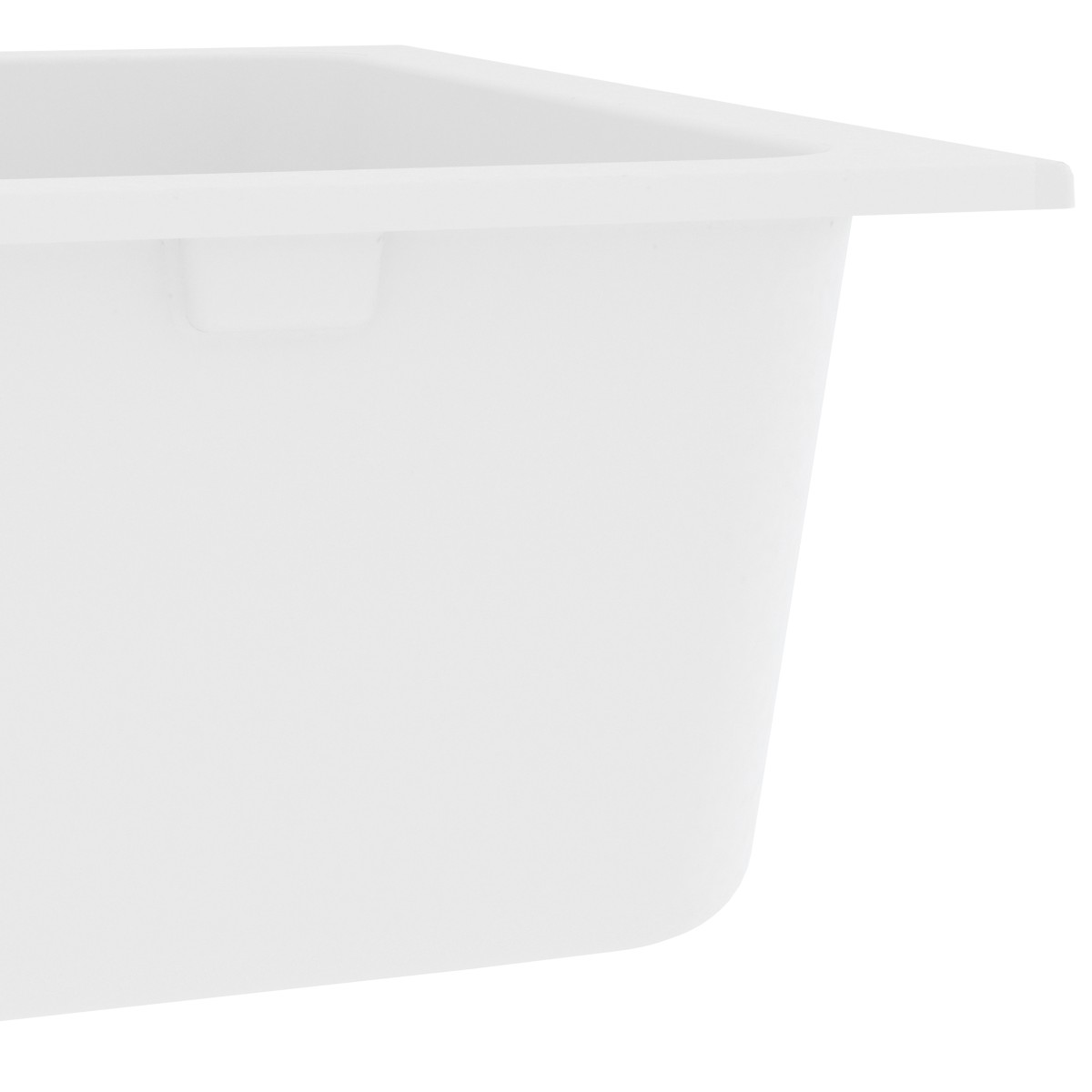 vidaXL Σιντρινο κουζίνας Χαλκός και Ρητίνη 76 x 48 x 30 εκ. Λευκό