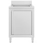 vidaXL Λάντζα Κλειστή με Ερμάριο 60 x 60 x 96 εκ. Ανοξείδωτο Ατσάλι