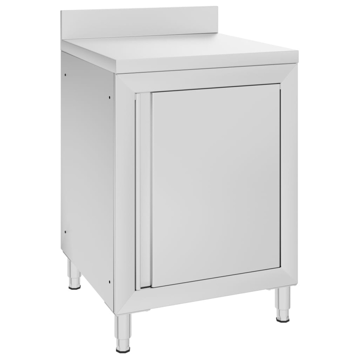 vidaXL Ερμάριο Πάγκος Εργασίας 60 x 60 x 96 εκ. από Ανοξείδωτο Ατσάλι