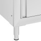 vidaXL Ερμάριο Πάγκος Εργασίας 60 x 60 x 96 εκ. από Ανοξείδωτο Ατσάλι