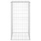 vidaXL Συρματοκιβώτιο Τοίχος 60x50x100 εκ. Γαλβαν. Χάλυβας + Καλύμματα