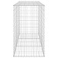 vidaXL Συρματοκιβώτιο Τοίχος 200x60x100 εκ. Γαλβαν.Χάλυβας + Καλύμματα