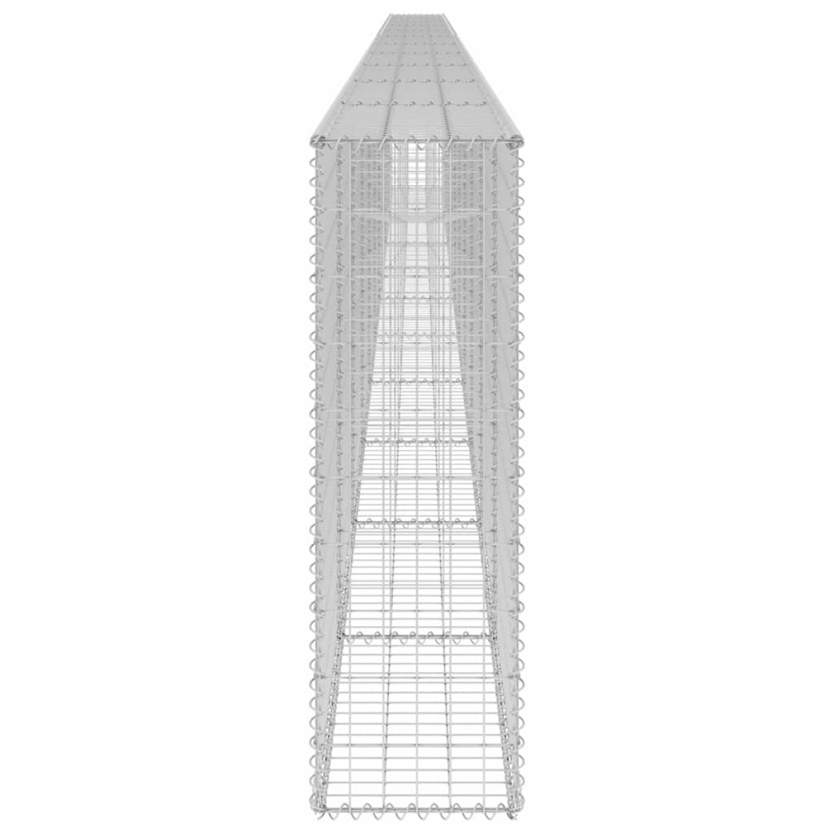 vidaXL Συρματοκιβώτιο Τοίχος 900x30x100 εκ. Γαλβαν.Χάλυβας + Καλύμματα
