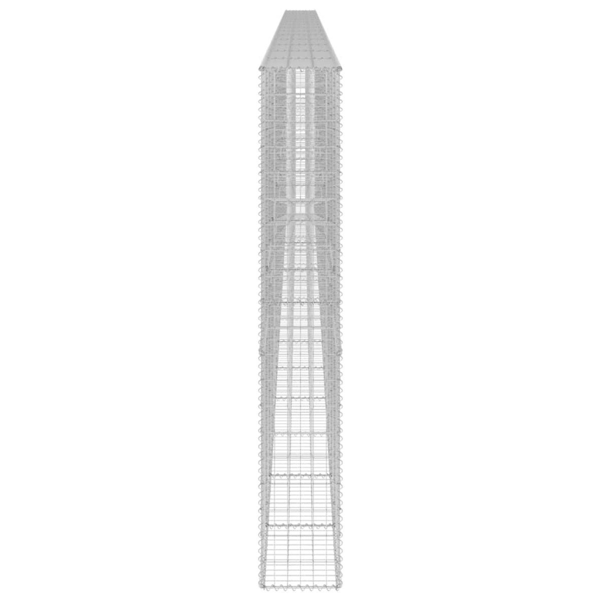 vidaXL Συρματοκιβώτιο Τοίχος 900x30x200 εκ. Γαλβαν.Χάλυβας + Καλύμματα