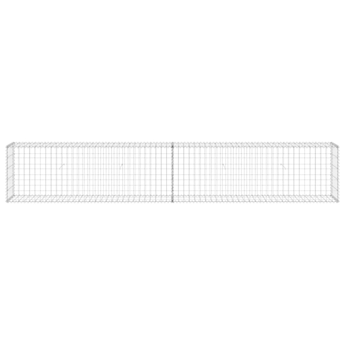 vidaXL Συρματοκιβώτιο Τοίχος 300x30x50 εκ. Γαλβαν. Χάλυβας + Καλύμματα