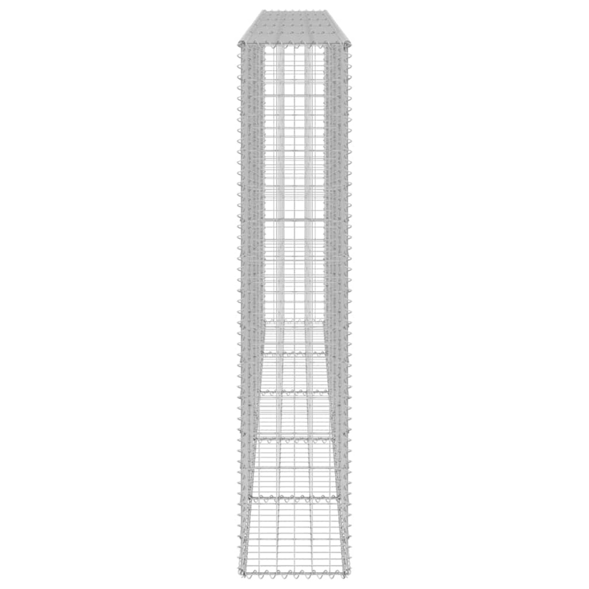 vidaXL Συρματοκιβώτιο Τοίχος 300x30x150 εκ. Γαλβαν.Χάλυβας + Καλύμματα