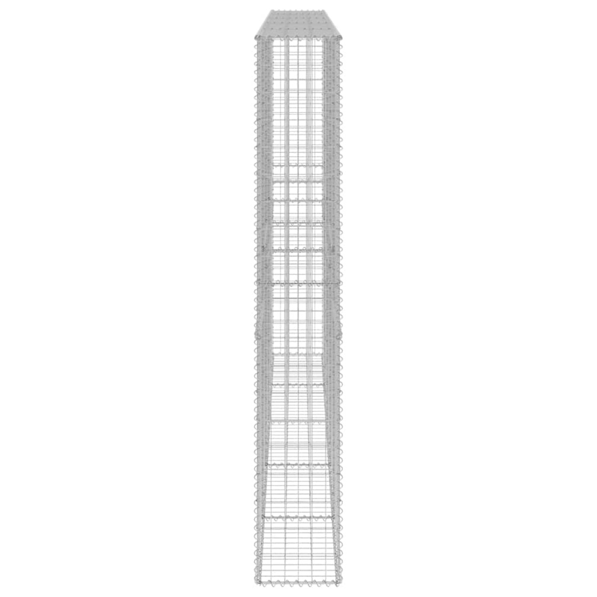 vidaXL Συρματοκιβώτιο Τοίχος 300x30x200 εκ. Γαλβαν.Χάλυβας + Καλύμματα