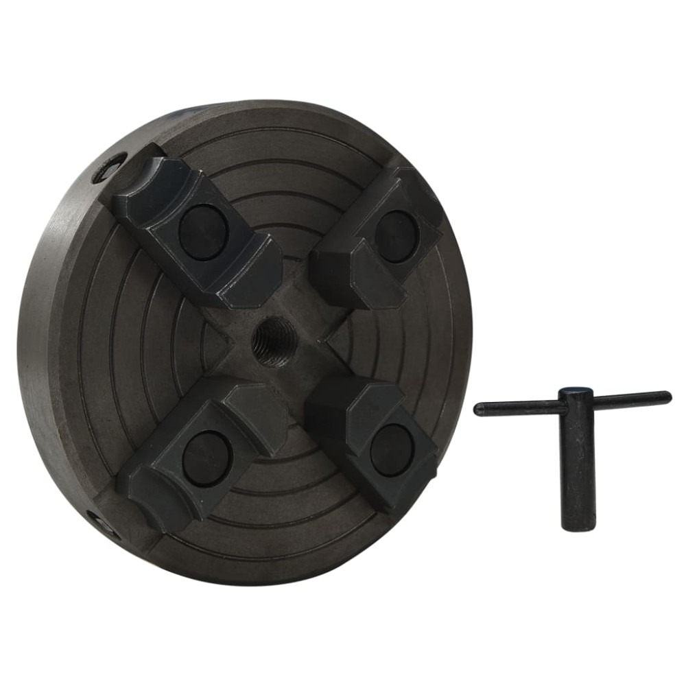 vidaXL Τσοκ Ξυλότορνου 4 Σιαγόνων με Σύνδεσμο M18 150x63 χιλ. Ατσάλινο