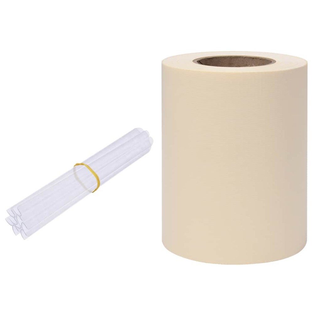 vidaXL Λωρίδα Απορρήτου PVC 35x0,19 μ. Κρεμ