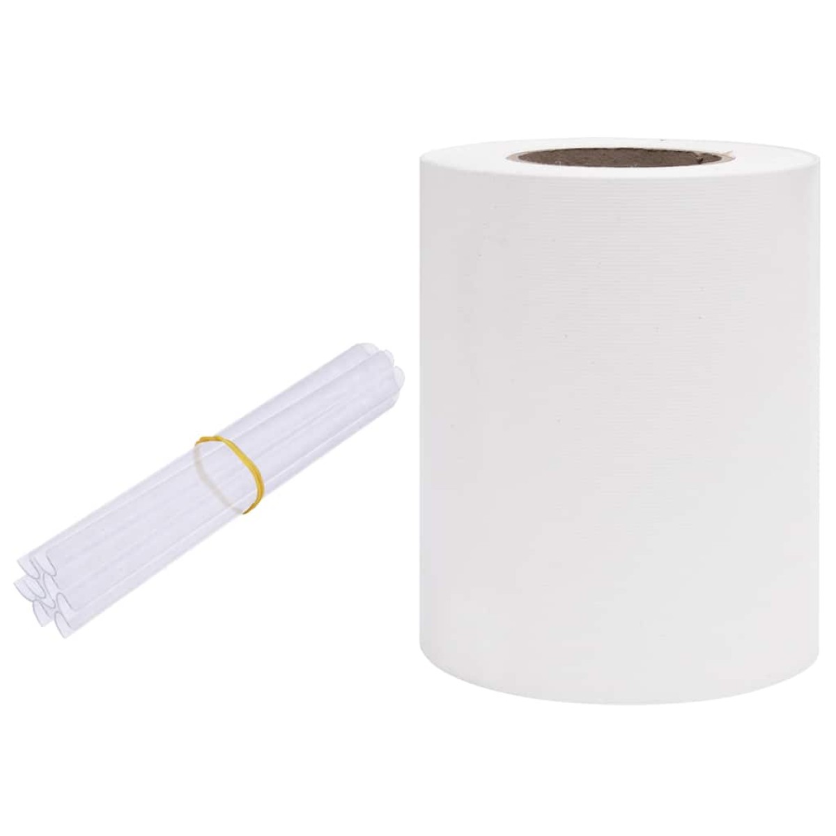 vidaXL Περίφραξη Προστατευτική Λευκή 35 x 0,19 μ. από PVC