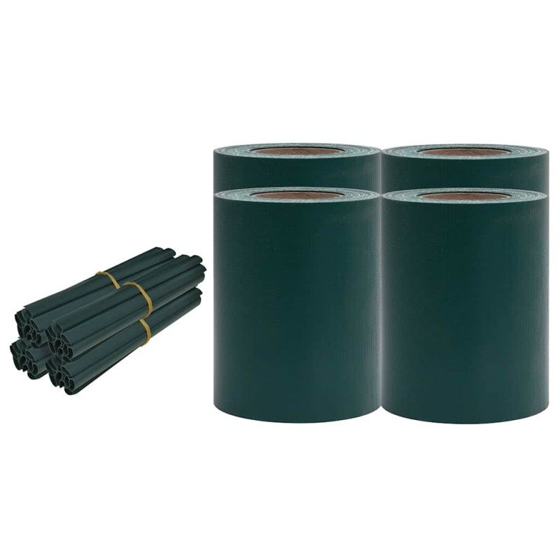 vidaXL Ταινίες Απορρήτου από PVC 140x0,19 μ. Ματ Πράσινο