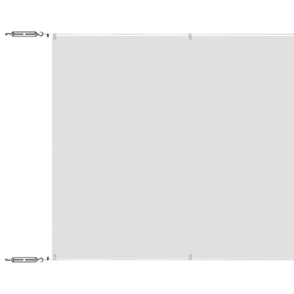 vidaXL Τέντα Κάθετη Λευκή 60 x 800 εκ. από Ύφασμα Oxford