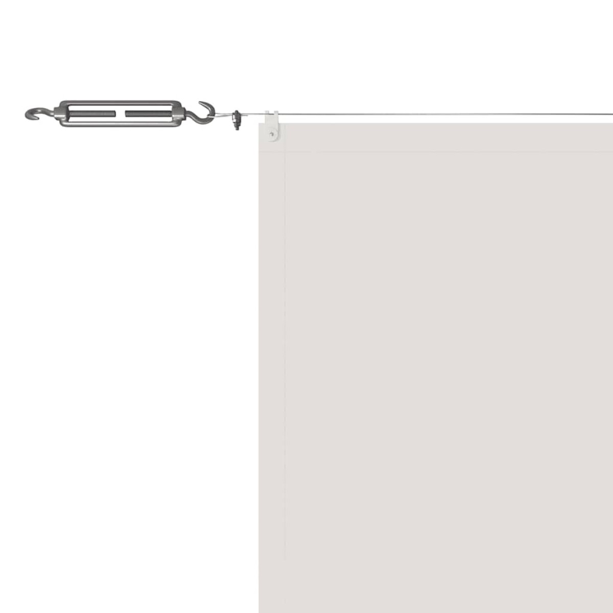 vidaXL Τέντα Κάθετη Λευκή 140 x 800 εκ. από Ύφασμα Oxford