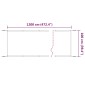 vidaXL Τέντα Κάθετη Ανθρακί 100 x 1200 εκ. από Ύφασμα Oxford