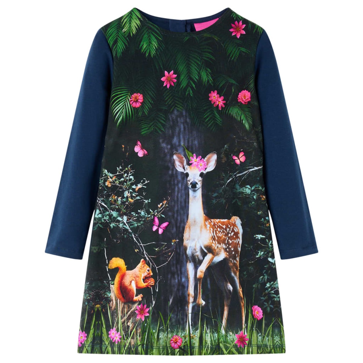 Φόρεμα Παιδικό Μακρυμάνικο Ναυτικό Μπλε 116
