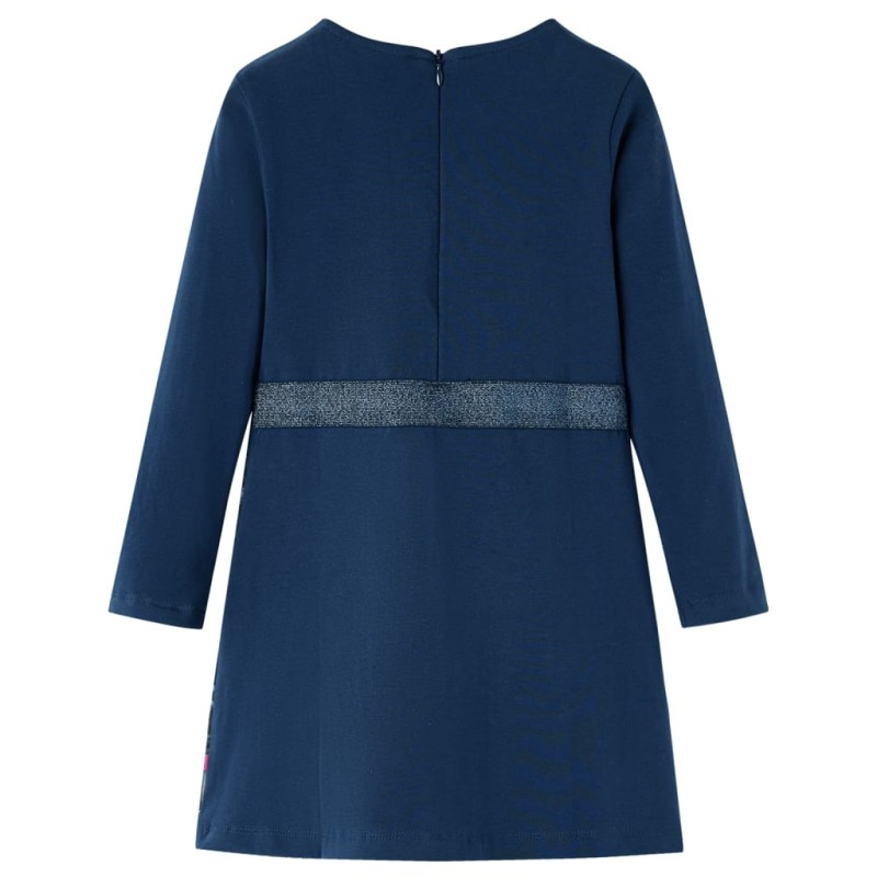 Φόρεμα Παιδικό Μακρυμάνικο Ναυτικό Μπλε 128