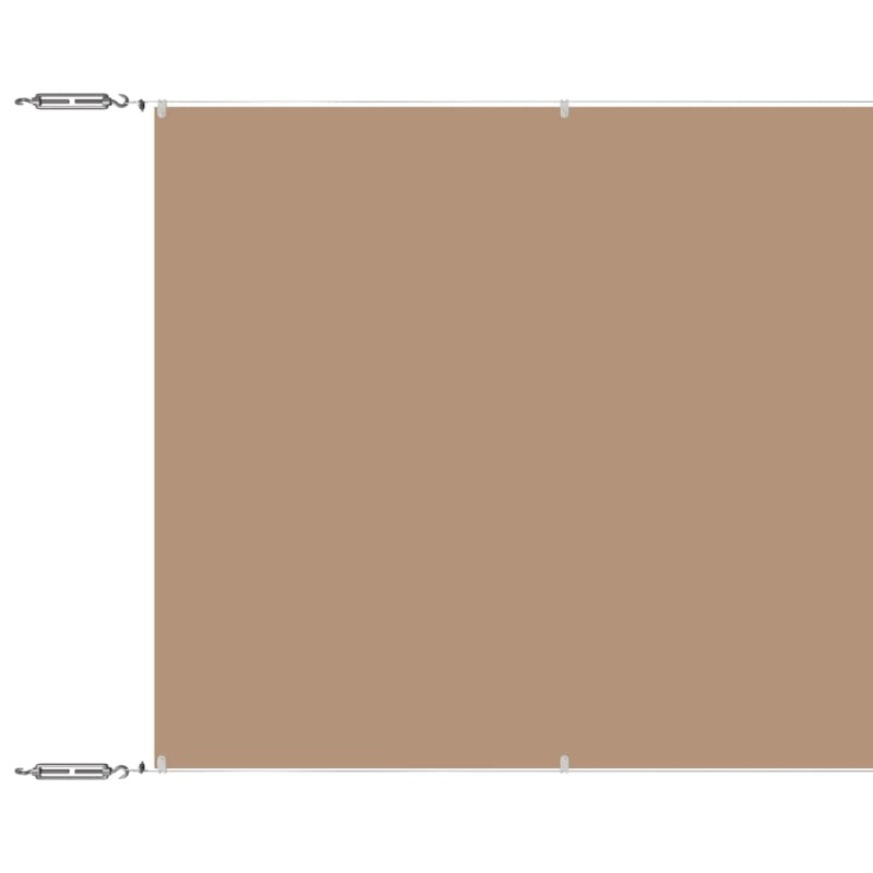 vidaXL Τέντα Κάθετη Taupe 60 x 1200 εκ. από Ύφασμα Oxford