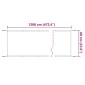 vidaXL Τέντα Κάθετη Taupe 60 x 1200 εκ. από Ύφασμα Oxford
