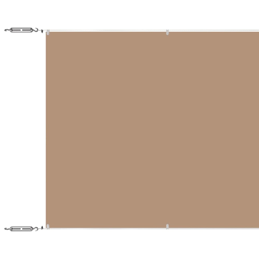 vidaXL Τέντα Κάθετη Taupe 100 x 1000 εκ. από Ύφασμα Oxford