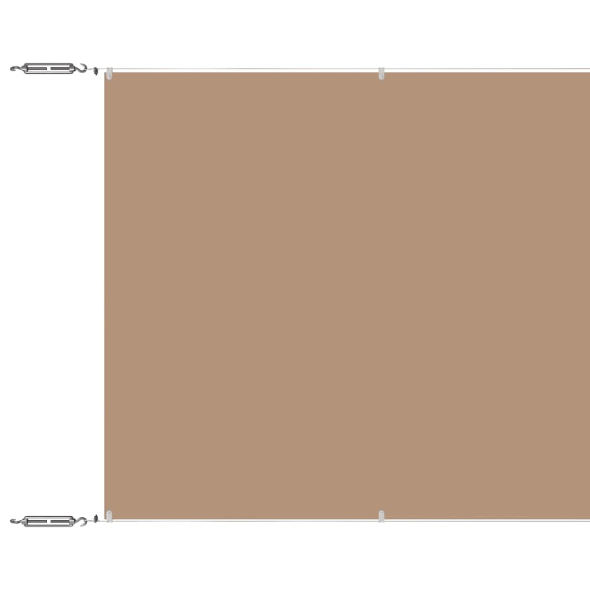 vidaXL Τέντα Κάθετη Taupe 100 x 1000 εκ. από Ύφασμα Oxford