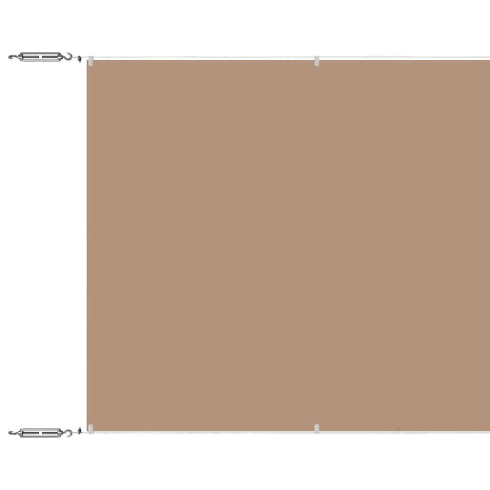 vidaXL Τέντα Κάθετη Taupe 140 x 800 εκ. από Ύφασμα Oxford