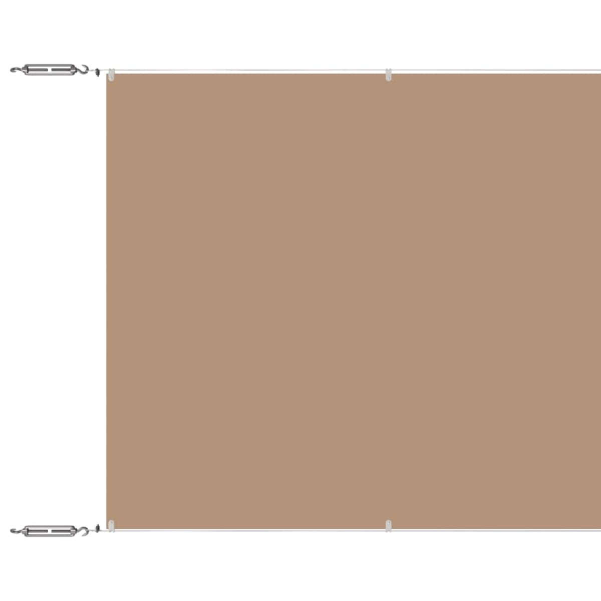 vidaXL Τέντα Κάθετη Taupe 140 x 800 εκ. από Ύφασμα Oxford