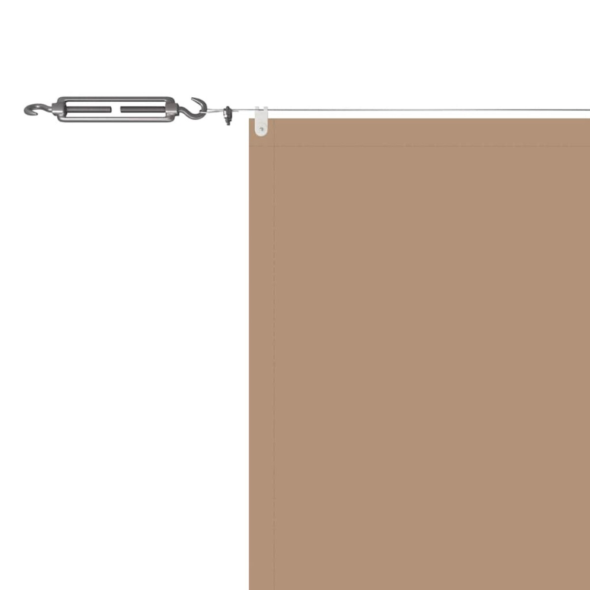vidaXL Τέντα Κάθετη Taupe 140 x 800 εκ. από Ύφασμα Oxford