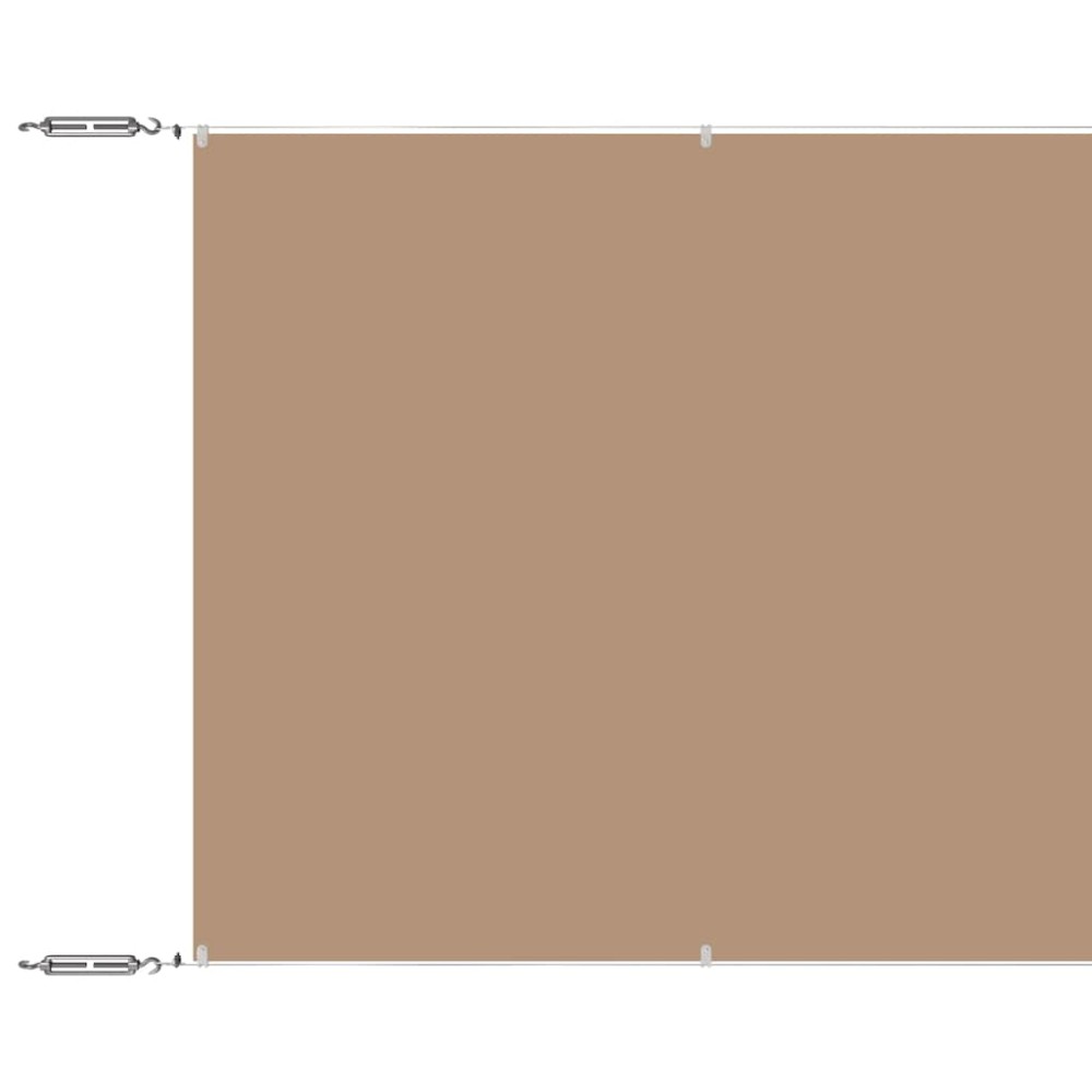 vidaXL Τέντα Κάθετη Taupe 180 x 1000 εκ. από Ύφασμα Oxford