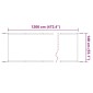 vidaXL Τέντα Κάθετη Μπλε 140 x 1200 εκ. από Ύφασμα Oxford