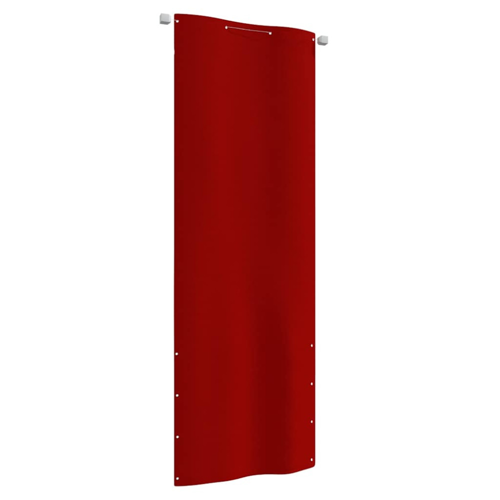 vidaXL Διαχωριστικό Βεράντας Κόκκινο 80 x 240 εκ. Ύφασμα Oxford
