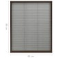 vidaXL Σήτα Παραθύρου Πλισέ Καφέ 60 x 80 εκ. από Αλουμίνιο