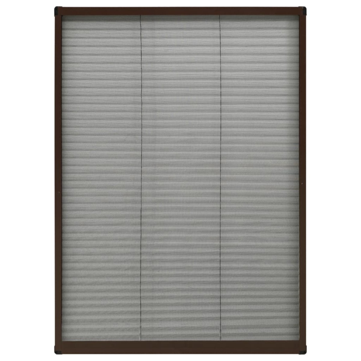 vidaXL Σήτα Παραθύρου Πλισέ Καφέ 80 x 120 εκ. από Αλουμίνιο