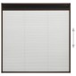 vidaXL Σήτα Παραθύρου Πλισέ Καφέ 120 x 120 εκ. από Αλουμίνιο