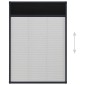 vidaXL Σήτα Παραθύρου Πλισέ Ανθρακί 80 x 120 εκ. από Αλουμίνιο