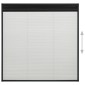vidaXL Σήτα Παραθύρου Πλισέ Ανθρακί 120 x 120 εκ. από Αλουμίνιο