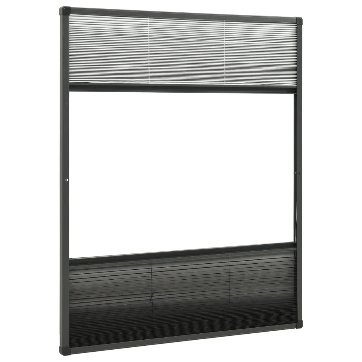 vidaXL Σήτα Παραθύρου Πλισέ με Σκίαστρο 60 x 80 εκ. Αλουμινίου