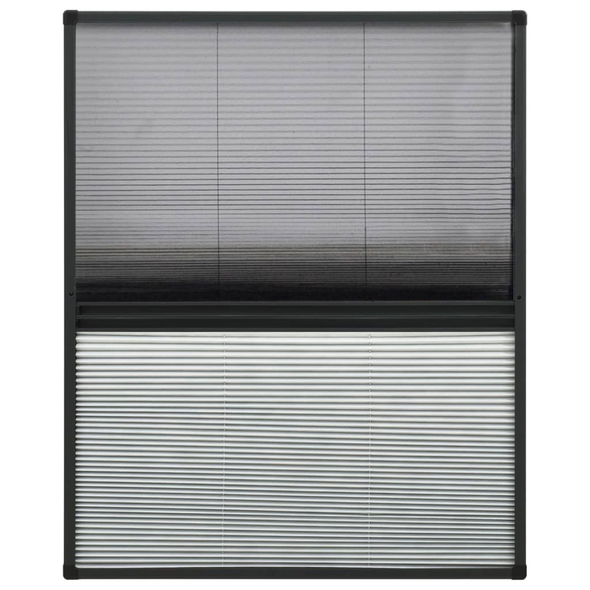 vidaXL Σήτα Παραθύρου Πλισέ με Σκίαστρο 80 x 100 εκ. Αλουμινίου