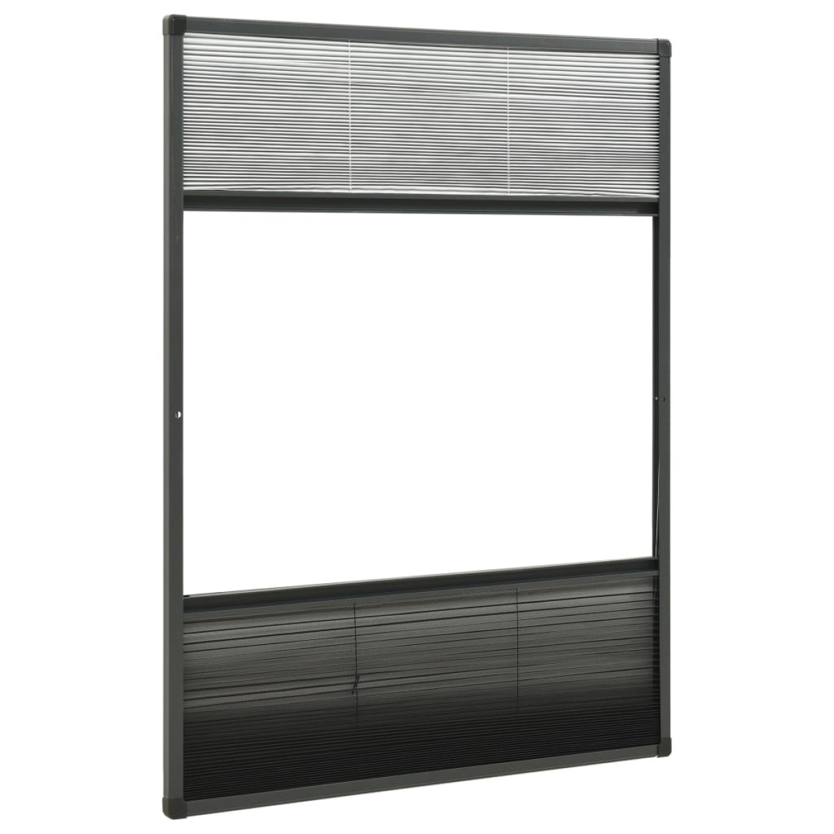 vidaXL Σήτα Παραθύρου Πλισέ με Σκίαστρο 80 x 120 εκ. Αλουμινίου