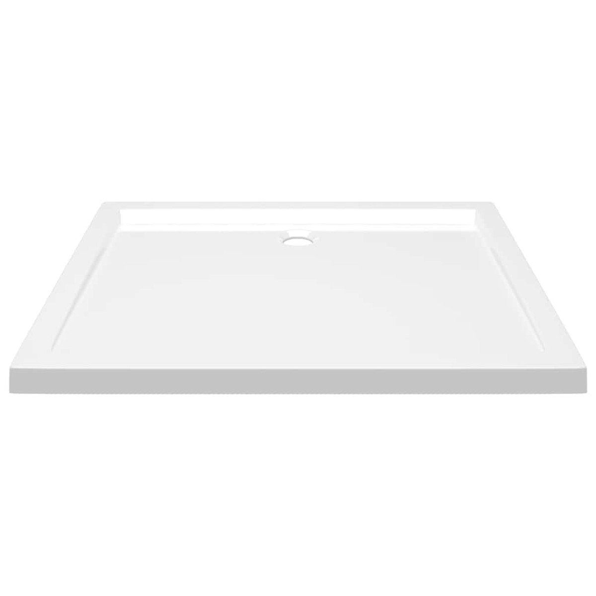 vidaXL Βάση Ντουζιέρας Ορθογώνια Λευκή 70x90 εκ. από ABS
