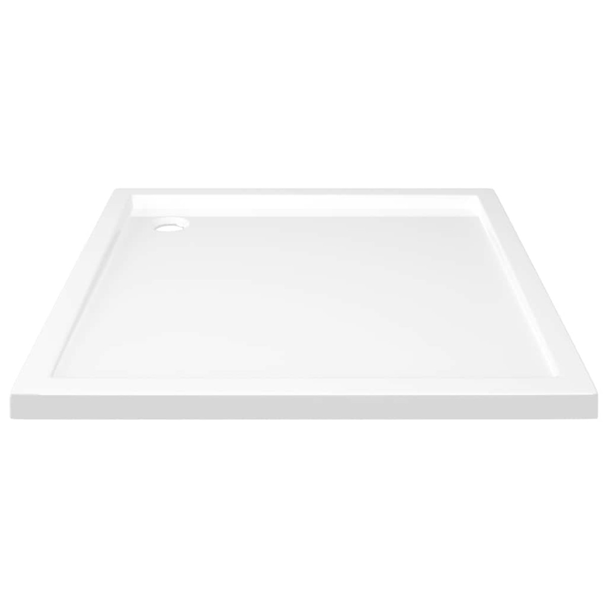vidaXL Βάση Ντουζιέρας Τετράγωνη Λευκή 80 x 80 εκ. από ABS