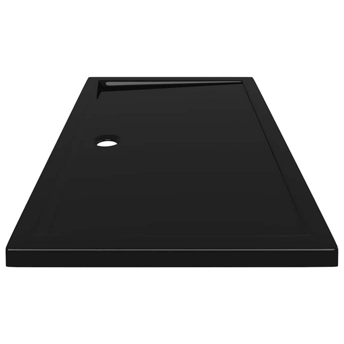 vidaXL Βάση Ντουζιέρας Ορθογώνια Μαύρη 70 x 120 εκ. από ABS