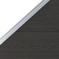 vidaXL Πάνελ Περίφραξης Μαύρο 95 x (105-180) εκ. από WPC