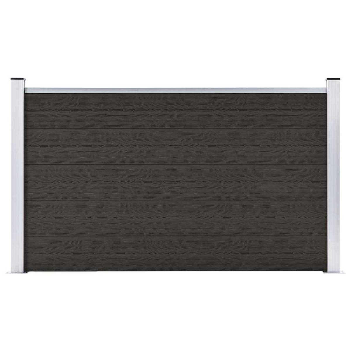 vidaXL Πάνελ Περίφραξης Μαύρο 180 x 105 εκ. από WPC