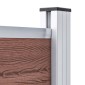 vidaXL Πάνελ Περίφραξης Καφέ 95 x 186 εκ. από WPC