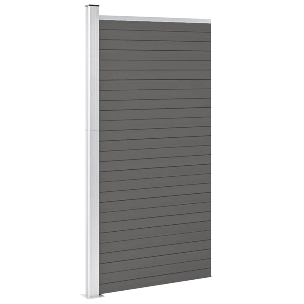 vidaXL Πάνελ Περίφραξης Γκρι 95 x 186 εκ. από WPC